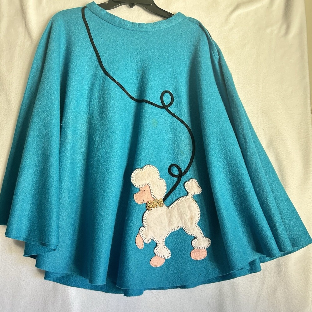 Poodle Skirt Size Small Teal Handmade Sock Hop Costume Party Vintage Halloween